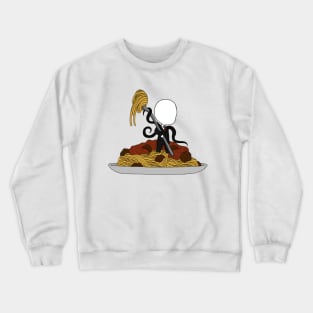 creepypasta food chibi (slenderman) Crewneck Sweatshirt